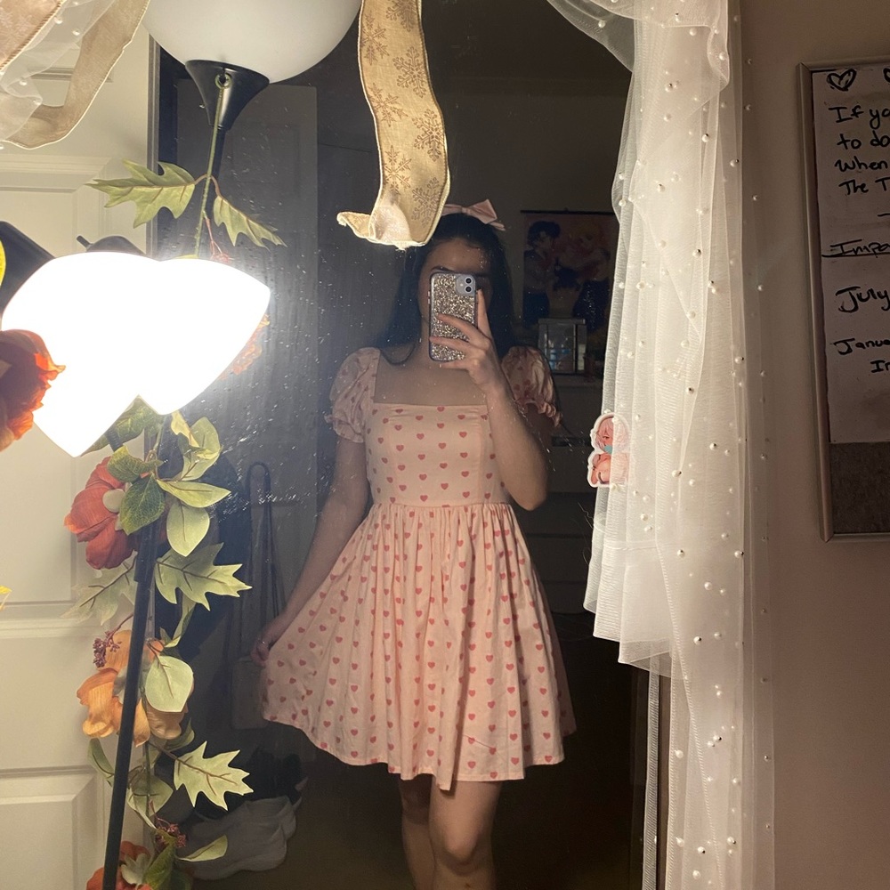 A Pink Valentines Day Heart Dress